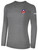 REFEREE BASICS COTTON LONG SLEEVE TEE SHIRT DARK GREY WHITE - OCL