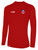 REFEREE BASICS II LONG SLEEVE TRAINING TOP RED WHITE - OCL