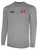 REFEREE BASICS II LONG SLEEVE TRAINING TOP LIGHT HEATHER GREY BLACK - OCL