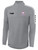 CLARKSVILLE SC MADISON PIQUE 1/4 TECHNICAL TRAINING TOP LIGHT GREY WHITE -KIT
