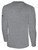 EVOLUTION SC BASICS COTTON LONG SLEEVE T-SHIRT CROWN *CREST ON WEARERS CENTER CHEST LIGHT HEATHER GREY BLACK