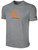 EVOLUTION SC BASICS COTTON SHORT SLEEVE T-SHIRT EVO *CREST ON WEARERS CENTER CHEST LIGHT HEATHER GREY BLACK