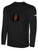 EVOLUTION SC BASICS COTTON LONG SLEEVE T-SHIRT WITH LARGE CREST *CREST ON WEARERS CENTER CHEST BLACK WHITE