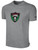 LEGENDS SC MAGIC CITY BASICS TEE SHIRT LARGE CREST ON CENTER CHEST LIGHT HEATHER GREY BLACK