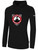 UTAH GLORY BASICS FLEECE HOODIE CREST ON WEARERS CENTER CHEST BLACK WHITE