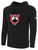UTAH GLORY BASICS FLEECE HOODIE CREST ON WEARERS CENTER CHEST BLACK WHITE