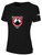 UTAH GLORY BASICS TEE SHIRT CREST ON WEARERS CENTER CHEST BLACK WHITE