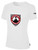 UTAH GLORY BASICS TEE SHIRT CREST ON WEARERS CENTER CHEST WHITE BLACK