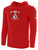 HOBE SOUND SC BASICS FLEECE HOODIE LARGE CREST ON CENTER CHEST RED WHITE