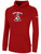HOBE SOUND SC BASICS FLEECE HOODIE LARGE CREST ON CENTER CHEST RED WHITE