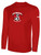 HOBE SOUND SC LONG SLEEVE TEE SHIRT LARGE CREST ON CENTER CHEST RED WHITE