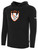 WATERTOWN FC  PULLOVER FLEECE HOODIE CREST ON WEARERS CENTER CHEST BLACK WHITE