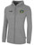ROCKBRIDGE UNITED SC FULL ZIP HOODIE CREST ON WEARERS LEFT CHEST LIGHT HEATHER GREY BLACK