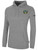 ROCKBRIDGE UNITED SC PULLOVER HOODIE CREST ON WEARERS LEFT CHEST LIGHT HEATHER GREY BLACK