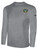 ROCKBRIDGE UNITED SC LONG SLEEVE COTTON T-SHIRT CREST ON WEARERS LEFT CHEST LIGHT HEATHER GREY BLACK