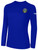 ROCKBRIDGE UNITED SC LONG SLEEVE COTTON T-SHIRT CREST ON WEARERS LEFT CHEST ROYAL BLUE WHITE