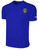 ROCKBRIDGE UNITED SC SHORT SLEEVE COTTON T-SHIRT CREST ON WEARERS LEFT CHEST ROYAL BLUE WHITE