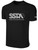 FC ALLIANCE  SHORT SLEEVE COTTON T-SHIRT FC ALLIANCE ON WEARERS CENTER CHEST BLACK WHITE