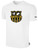 FC ALLIANCE  SHORT SLEEVE COTTON T-SHIRT CREST ON WEARERS CENTER CHEST WHITE BLACK