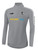 DIABLO   VALLEY ELITE ACADEMY MADISON 1/4 ZIP TECHNICAL TRAINING TOP LIGHT GREY WHITE