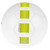 FUSION II CUBES COMPETITION ELITE - THERMAL BONDED SOCCER BALLS WHITE NEON LIME BLACK