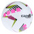 STAR CUBES TEAM MACHINE STITCHED SOCCER BALL NEON PINK NEON LIME METALLIC SILVER BLACK