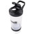 16OZ SHAKER BOTTLE WITH BOTTOM STORAGE CONTAINER BLACK