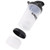 16OZ SHAKER BOTTLE WITH BOTTOM STORAGE CONTAINER BLACK