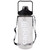 70OZ PLASTIC WATER JUG W/ STRAW COVER TOP BLACK