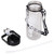 70OZ PLASTIC WATER JUG W/ STRAW COVER TOP BLACK