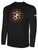 NEW BRITAIN SOCCER  LONG SLEEVE COTTON T-SHIRT CREST ON WEARERS CENTER CHEST BLACK WHITE