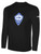 ORLAND PARK STING FC LONG SLEEVE COTTON T-SHIRT CREST ON WEARERS CENTER CHEST BLACK WHITE