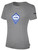 ORLAND PARK STING FC SHORT SLEEVE COTTON T-SHIRT CREST ON WEARERS CENTER CHEST LIGHT HEATHER GREY BLACK
