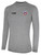 REFEREE BASICS II LONG SLEEVE TRAINING TOP LIGHT HEATHER GREY BLACK - CSOA