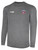 REFEREE BASICS II LONG SLEEVE TRAINING TOP DARK HEATHER GREY WHITE - CSOA