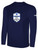 DIAMONDS SA   LONG SLEEVE COTTON T-SHIRT CREST ON WEARERS FRONT CENTER CHEST NAVY WHITE
