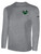 SHORELAKE SC BASICS LONG SLEEVE COTTON T-SHIRT LOGO LEFT CHEST LIGHT HEATHER GREY BLACK