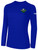 SHORELAKE SC BASICS LONG SLEEVE COTTON T-SHIRT LOGO LEFT CHEST ROYAL BLUE WHITE
