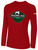 SHORELAKE SC BASICS LONG SLEEVE COTTON T-SHIRT LARGE LOGO CENTER CHEST RED WHITE