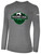 SHORELAKE SC BASICS LONG SLEEVE COTTON T-SHIRT LARGE LOGO CENTER CHEST DARK HEATHER GREY WHITE