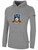 NELSON EXPRESS PULLOVER FLEECE HOODIE CREST ON WEARERS CENTER CHEST LIGHT HEATHER GREY BLACK