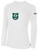 SHENANDOAH VALLEY LONG SLEEVE COTTON T-SHIRT CREST ON WEARERS CENTER CHEST WHITE BLACK