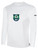 SHENANDOAH VALLEY LONG SLEEVE COTTON T-SHIRT CREST ON WEARERS CENTER CHEST WHITE BLACK