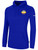 REFEREE BASICS FLEECE HOODIEROYAL BLUE WHITE - ASRA