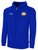 REFEREE BASICS FLEECE ZIP UP ROYAL BLUE WHITE - ASRA