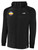 REFEREE BASICS THERMA FLEECE WOVEN FRONT ZIP UP HOODIE BLACK WHITE - ASRA