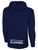 SMITHTOWN KICKERS FULL ZIP HOODIE CREST ON WEARERS LEFT CHEST & SMITHTOWN SLAMMERS SPONSOR LOGO ON LOWER BACK NAVY WHITE