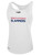 SMITHTOWN KICKERS RACER BACK TANK SMITHTOWN SLAMMERS SPONSOR LOGO CENTER CHEST WHITE