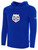 SOCA PULLOVER HOODIE CREST ON WEARERS FRONT CENTER CHEST ROYAL BLUE WHITE