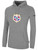SOCA PULLOVER HOODIE CREST ON WEARERS FRONT CENTER CHEST LIGHT HEATHER GREY BLACK
